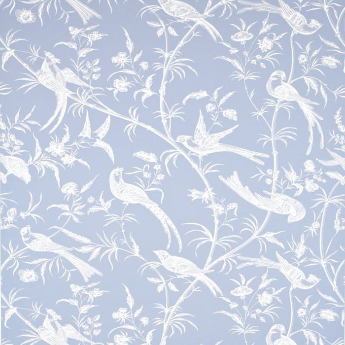 Brunschwig & Fils Bengali Periwinkle Wallpaper Sample BR-69135.234.0