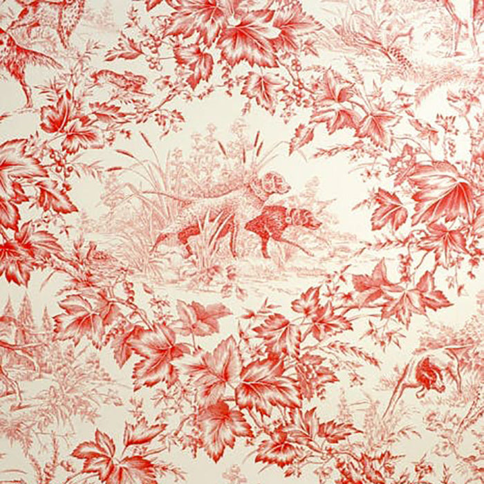 Brunschwig & Fils On Point Red Wallpaper Sample BR-69265.166.0