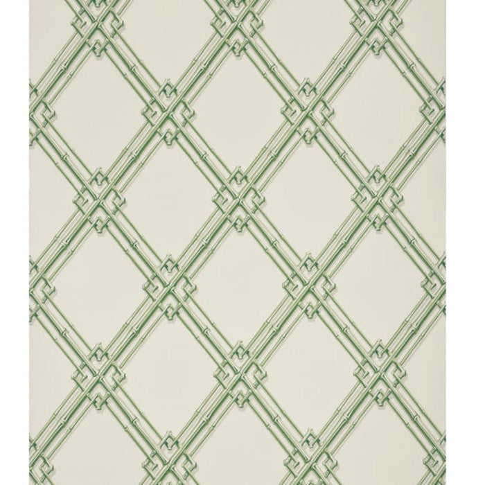 Brunschwig & Fils Treillage De Bambou Green Wallpaper Sample BR-69411.435.0