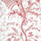 Brunschwig & Fils Bird And Thistle Red Wallpaper Sample BR-69518.166.0