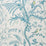 Brunschwig & Fils Bird And Thistle Aqua Wallpaper Sample BR-69518.513.0