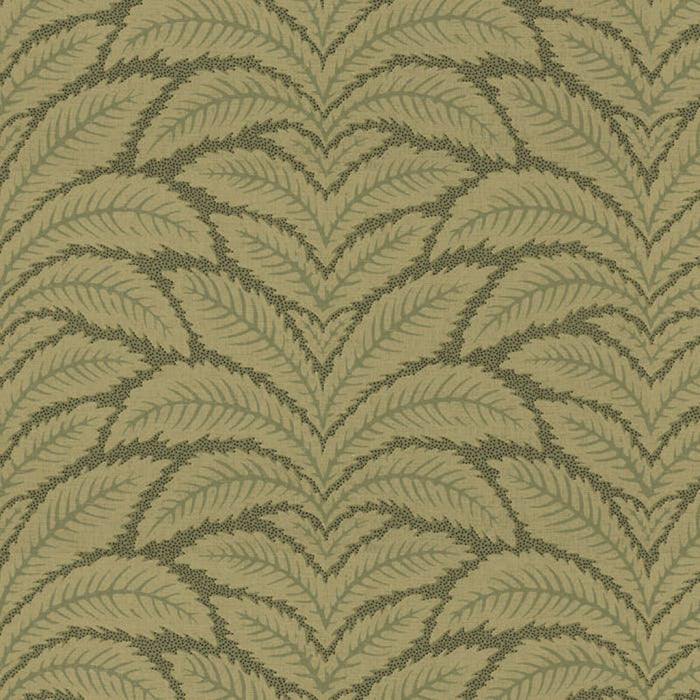 Brunschwig & Fils Talavera Silk Warp Print Green Fabric Sample BR-79010.04.0