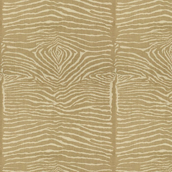 Brunschwig & Fils Le Zebre Linen Prt Beige Fabric Sample BR-79168.0.0