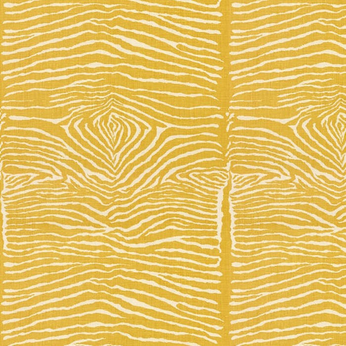 Brunschwig & Fils Le Zebre Saffron Fabric Sample BR-79168.40.0