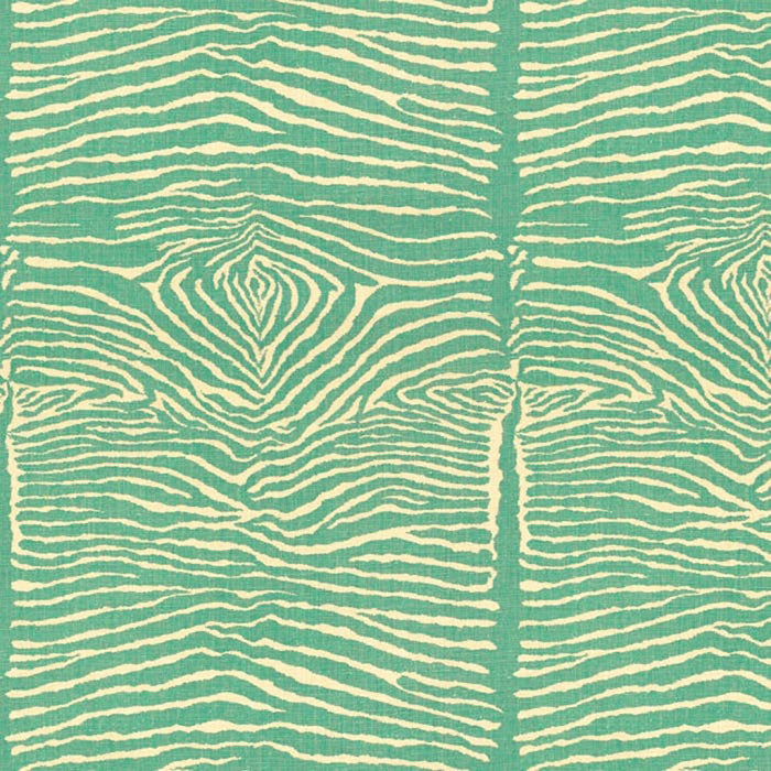 Brunschwig & Fils Le Zebre Aqua Fabric Sample BR-79168.513.0