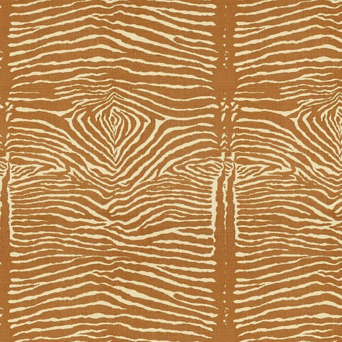 Brunschwig & Fils Le Zebre Caramel Fabric Sample BR-79168.616.0