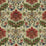 Brunschwig & Fils Windsor Damask Cotton & Linen Print Red On Ecru Fabric Sample BR-79574.010.0