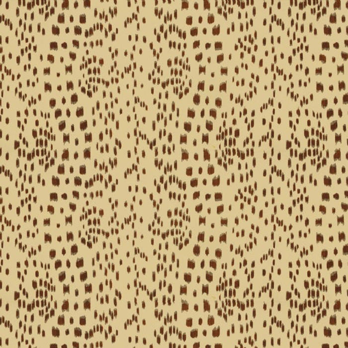 Brunschwig & Fils Les Touches Cotton Print Brown Fabric Sample BR-79585.874.0