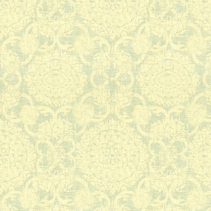 Brunschwig & Fils Marquesas Linen Print Sea Fabric Sample BR-79617.253.0