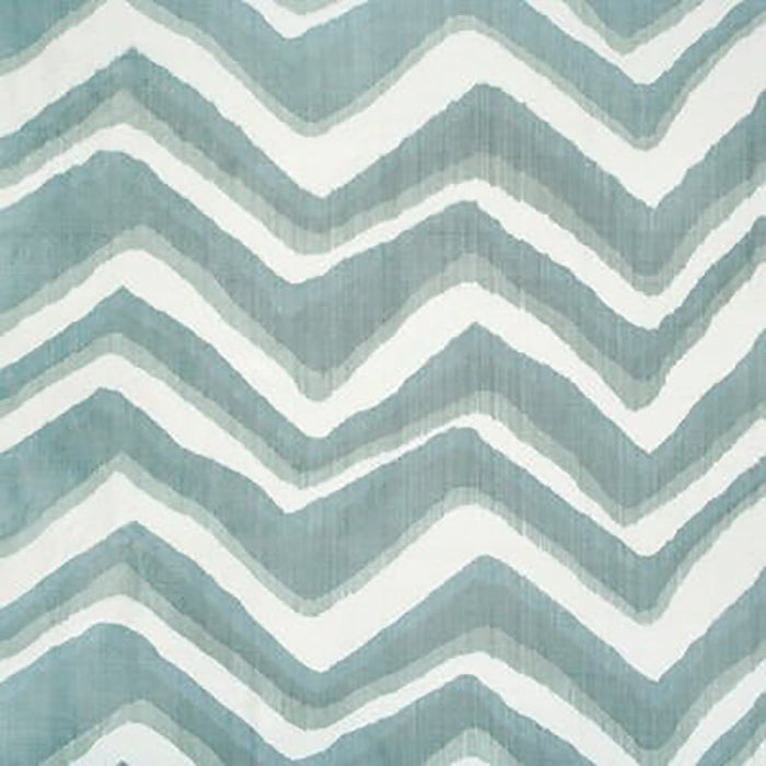 Brunschwig & Fils Chevron Bar Silk Warp Print Wave Fabric Sample BR-79785.213.0