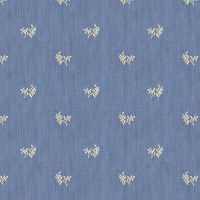 Brunschwig & Fils Bayberry Strie Canton Blue Fabric Sample BR-800054.221.0