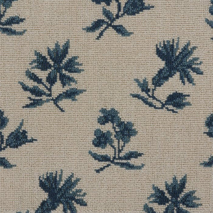 Brunschwig & Fils Florian Grospoint Blue Fabric Sample BR-82224.222.0