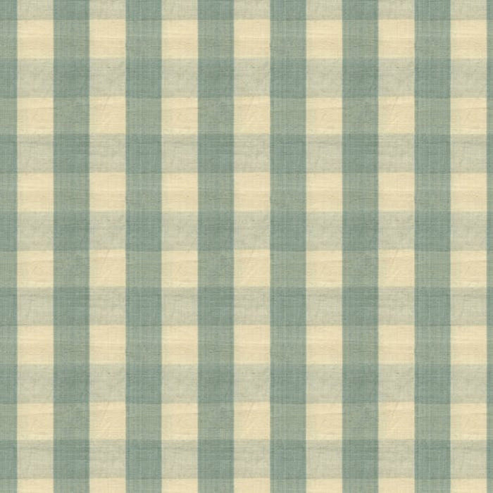 Brunschwig & Fils Carsten Check Pale Blue And Cream Fabric Sample BR-89149.M20.0