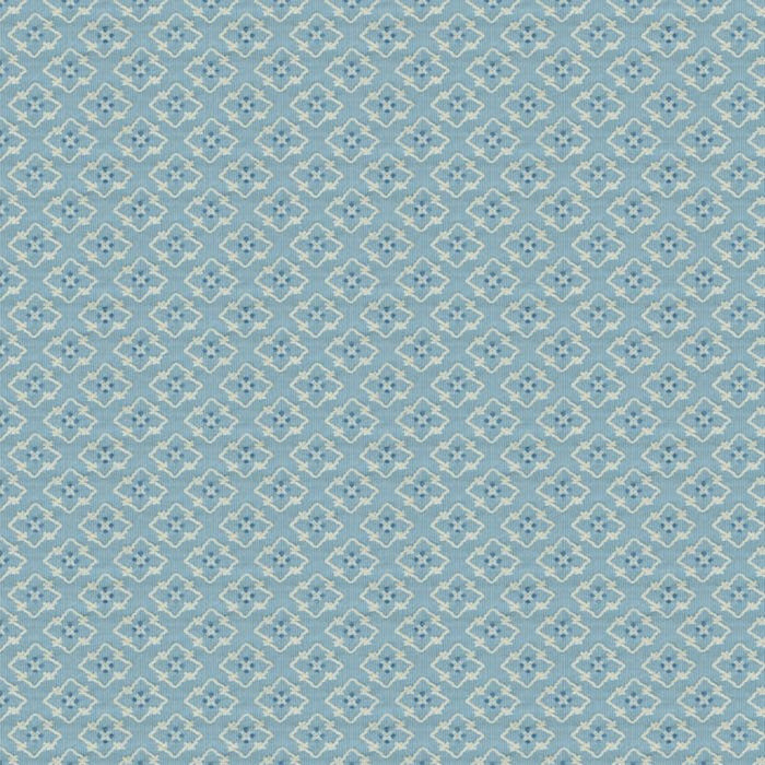 Brunschwig & Fils Creek Figured Woven Blue Fabric Sample BR-89709.222.0