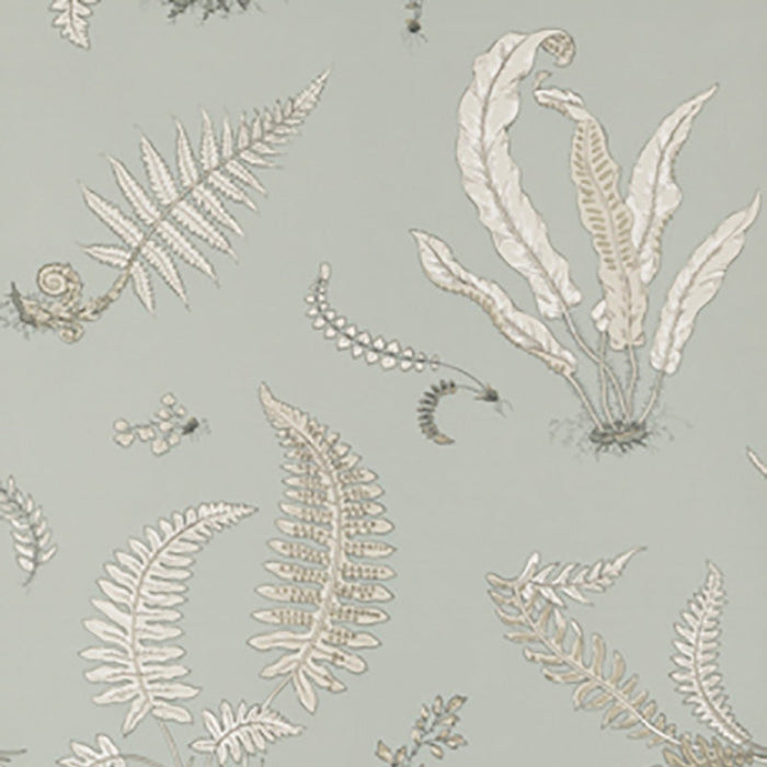 GP & J Baker Ferns Soft Blue Wallpaper Sample BW45044.7.0