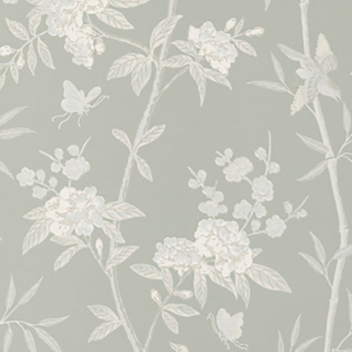 GP & J Baker Peony & Blossom Soft Blue Wallpaper Sample BW45066.6.0