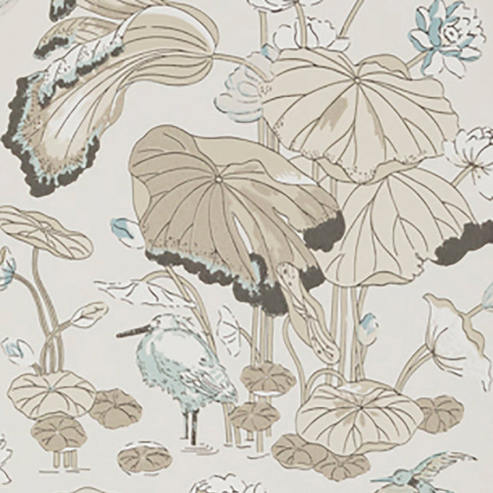 GP & J Baker Nympheus Linen Wallpaper Sample BW45083.3.0