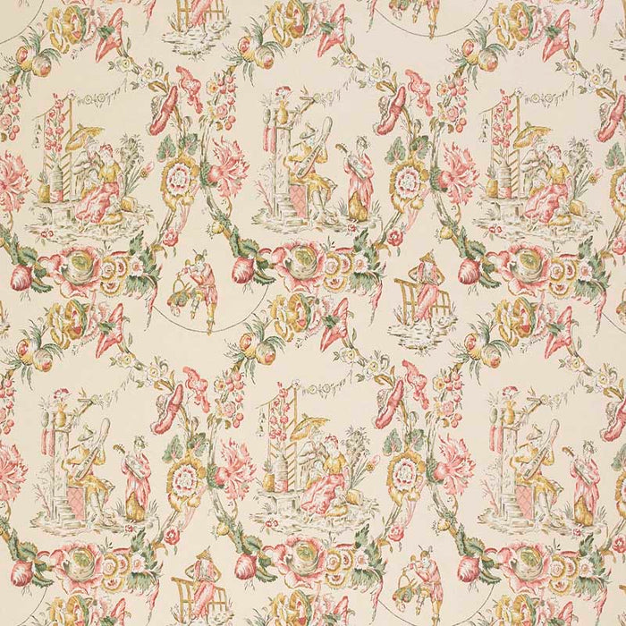 Marvic Textiles Cathay Toile Almond Fabric 7251-1