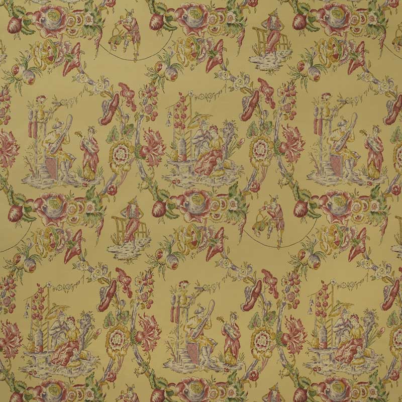 Marvic Textiles Cathay Toile Mimosa Fabric 7251-2