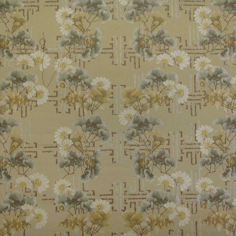 Colony Ginkgo Beige Dorato Fabric Sample CL 000236412