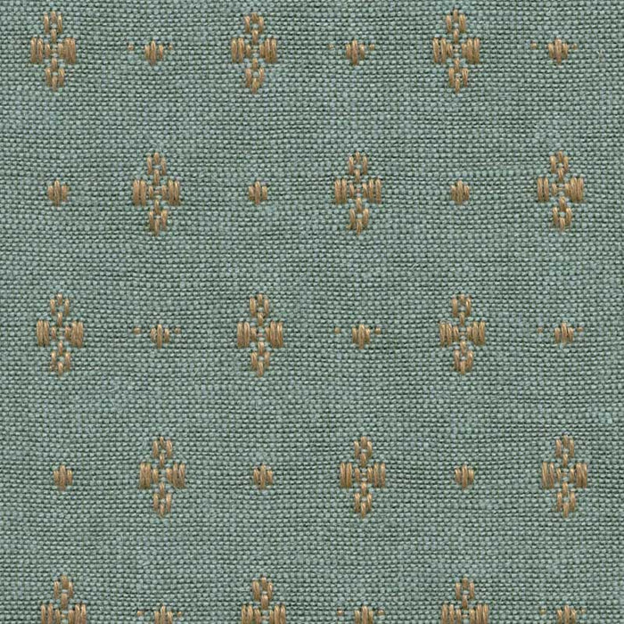 Marvic Textiles Clover Verdigris Fabric Sample 616-33