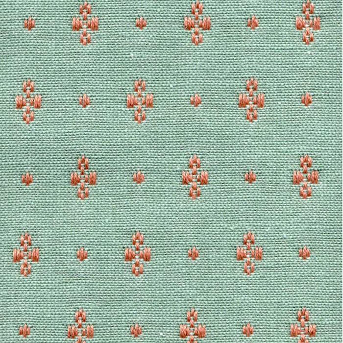 Marvic Textiles Clover Aqua Fabric Sample 616-8