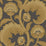 Cole & Son Fanfare Flock Ochre/Char Wallpaper Sample 116/7027.CS.0