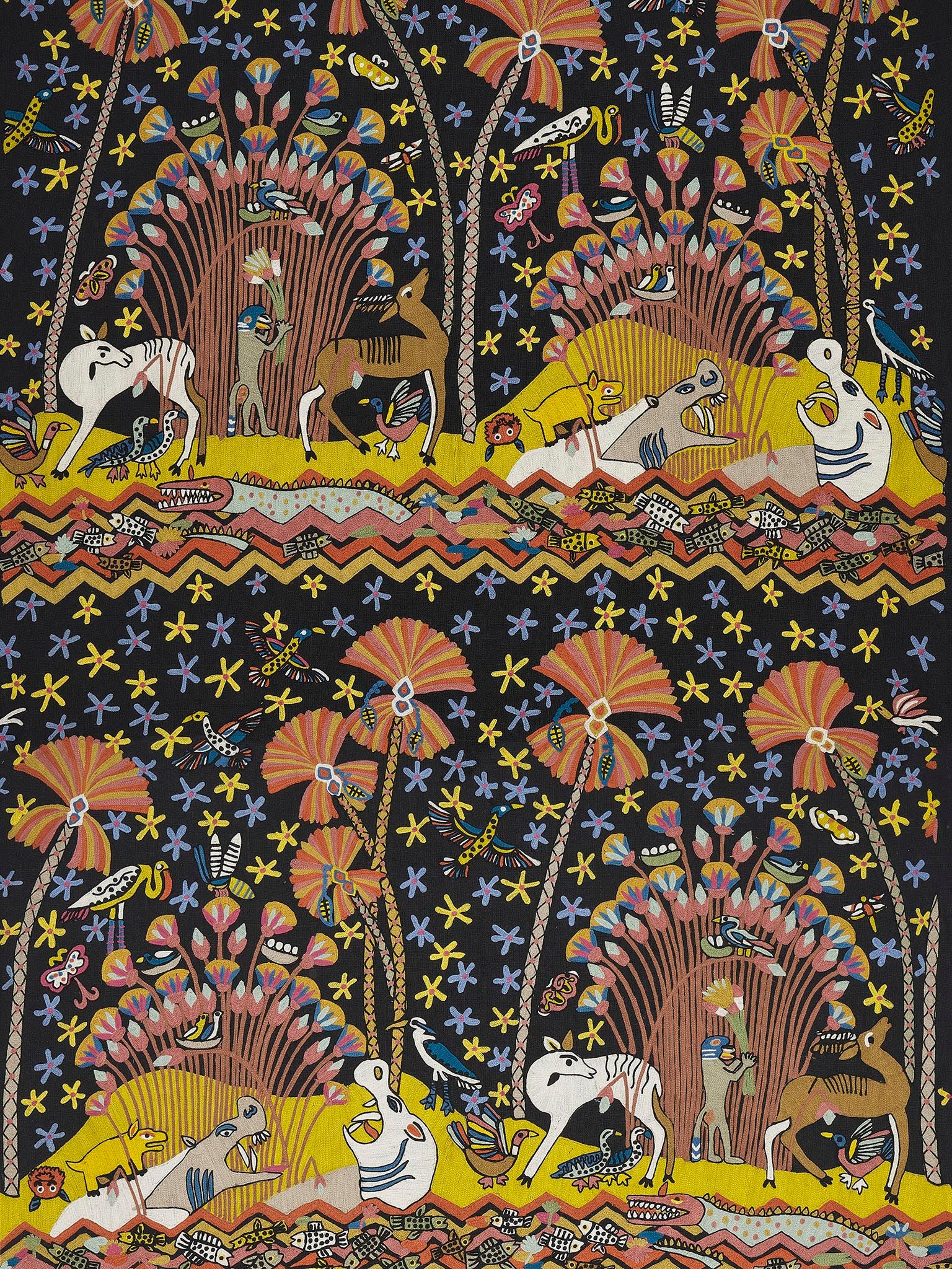 Pierre Frey Faune Et Flore Terre Fabric F3658002