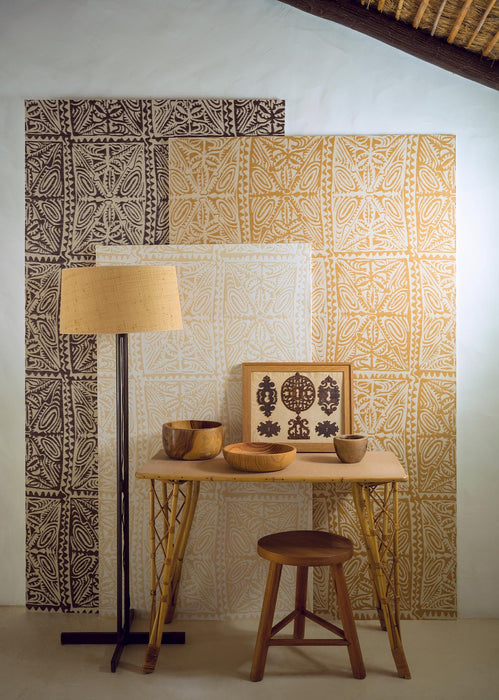 Pierre Frey Tamatoa Sable Wallpaper Sample FP983002