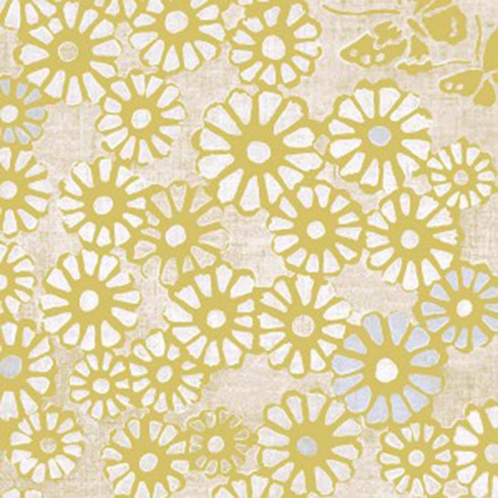 Galbraith & Paul Daisy Ochre Wallpaper Sample