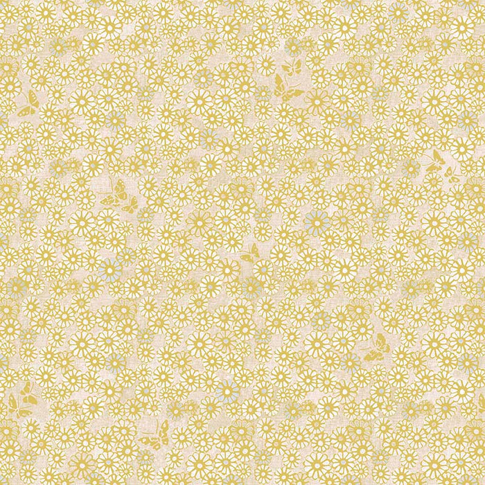 Galbraith & Paul Daisy Ochre Wallpaper Sample