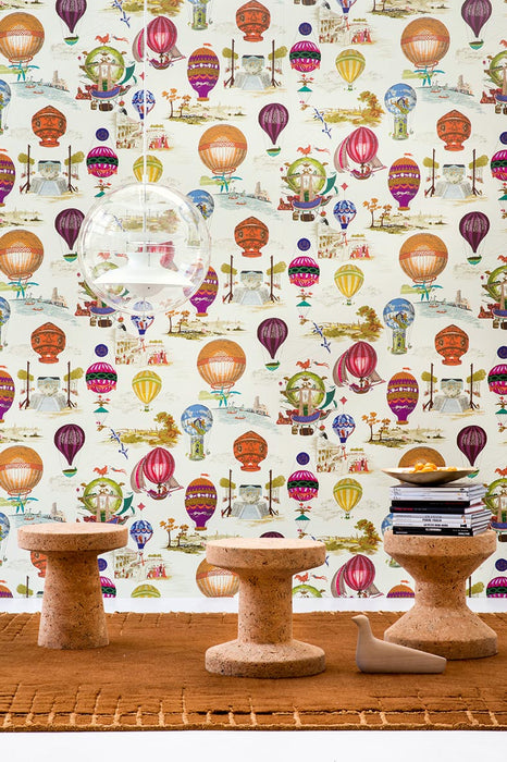 Pierre Frey Les Aeronefs Multicolore Wallpaper FP431002