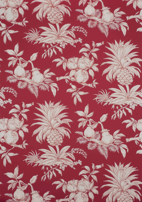 Boussac Dandy Red Wallpaper Sample W4764001