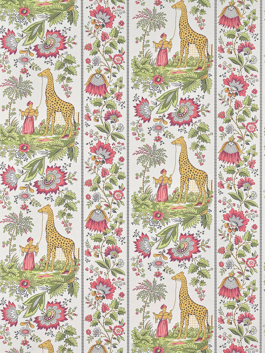 Pierre Frey Ismaelia Fuchsia Anis Wallpaper FP954002