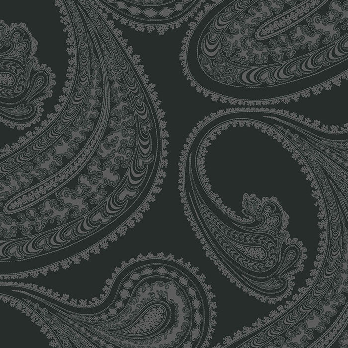 Cole & Son Rajapur Char Blk Fabric Sample F111/10037.CS.0