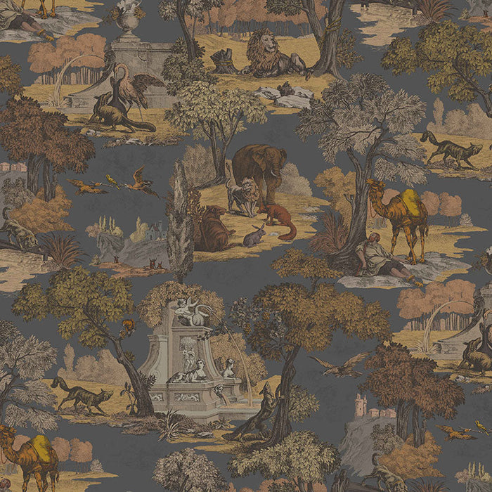 Cole & Son Versailles Grand Gngr Char Fabric Sample F111/6024.CS.0