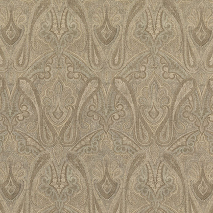 Mulberry Home Canvas Paisley Mineral Fabric Sample FD307.S40.0