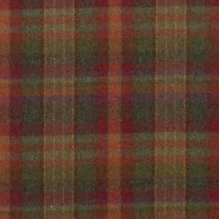 Mulberry Home Country Plaid Red/Lovat/Heather Fabric Sample FD699.V156.0