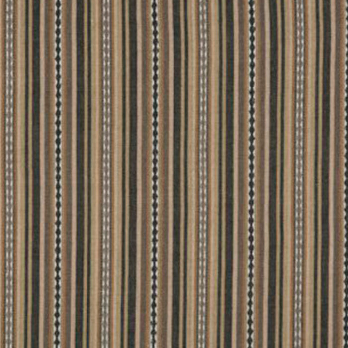 Mulberry Home Dalton Stripe Charcoal/Bronze Fabric Sample FD731.A130.0