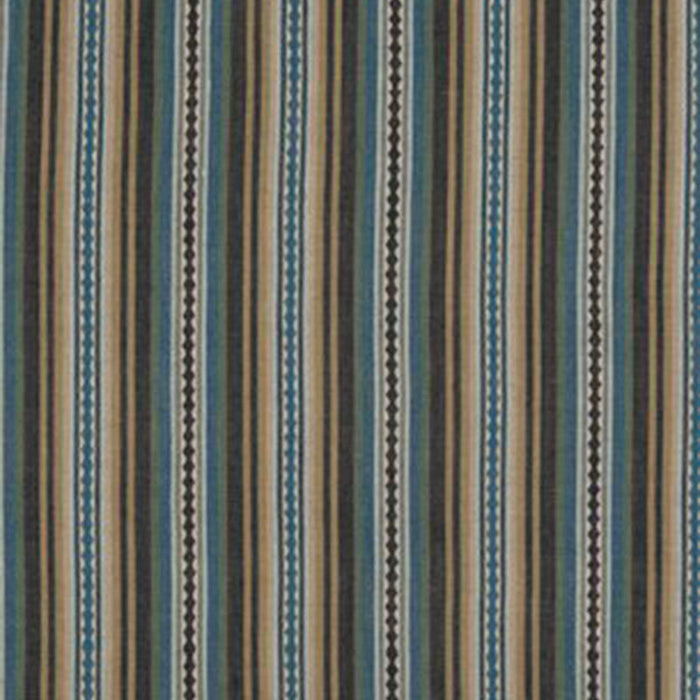 Mulberry Home Dalton Stripe Indigo/Teal Fabric Sample FD731.H43.0