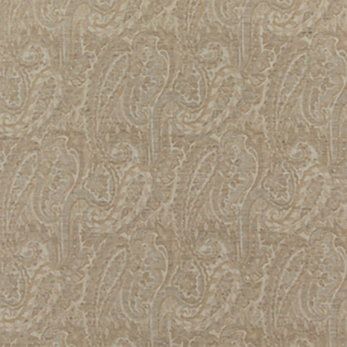 Mulberry Home Fairfield Paisley Sand Fabric Sample FD777.N102.0