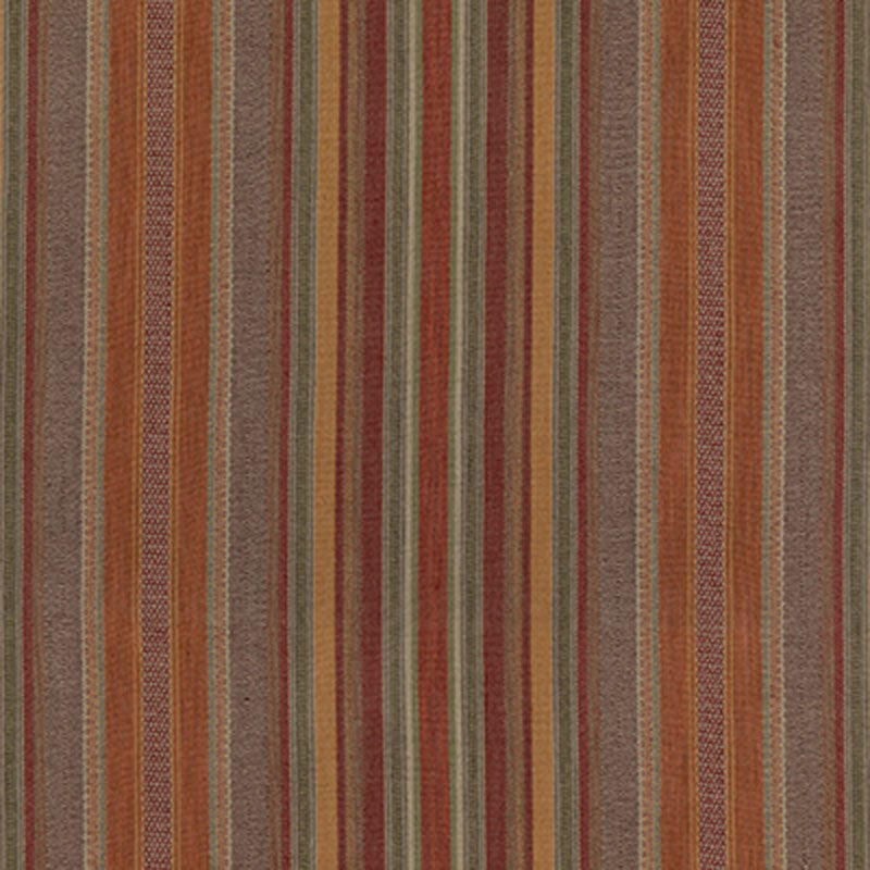 Mulberry Home Rustic Stripe Red/Plum Fabric Sample FD784.V54.0