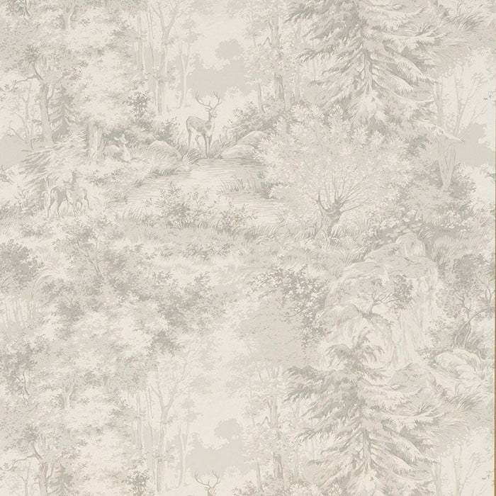 Mulberry Home Torridon Silver/Grey Wallpaper Sample FG076.J125.0