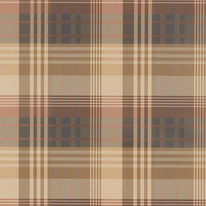 Mulberry Home Mulberry Ancient Tartan Red/Charcoal Wallpaper Sample FG079.V78.0