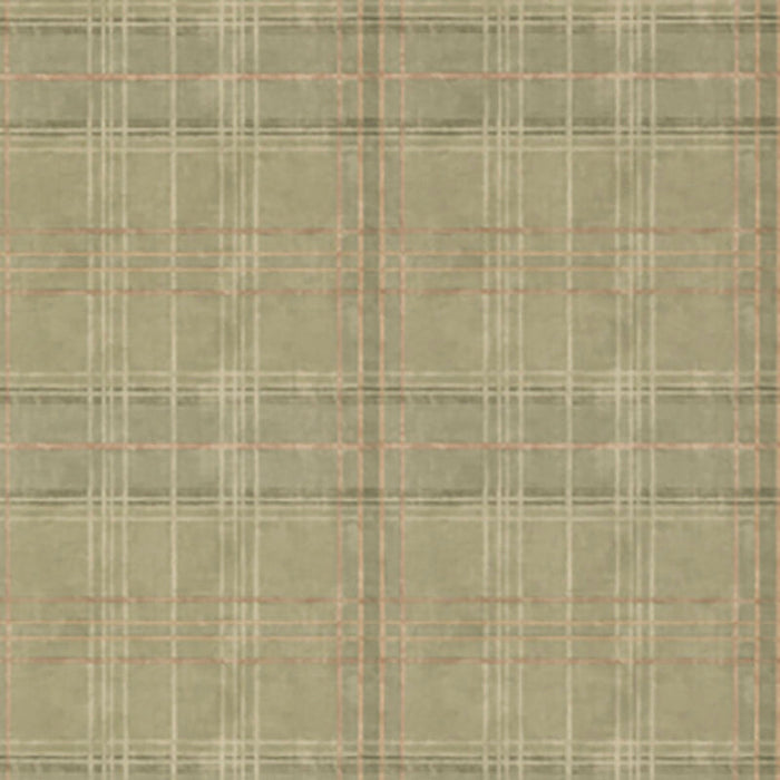 Mulberry Home Shetland Plaid Lovat Wallpaper Sample FG086.R106.0