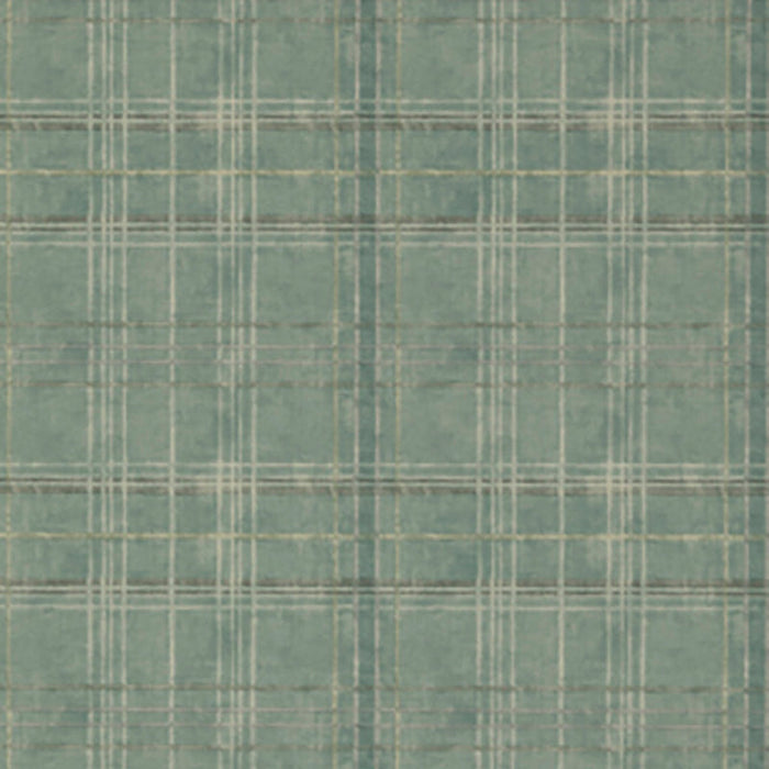 Mulberry Home Shetland Plaid Teal Wallpaper Sample FG086.R11.0