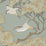 Mulberry Home Flying Ducks Slate Blue Wallpaper Sample FG090.H54.0