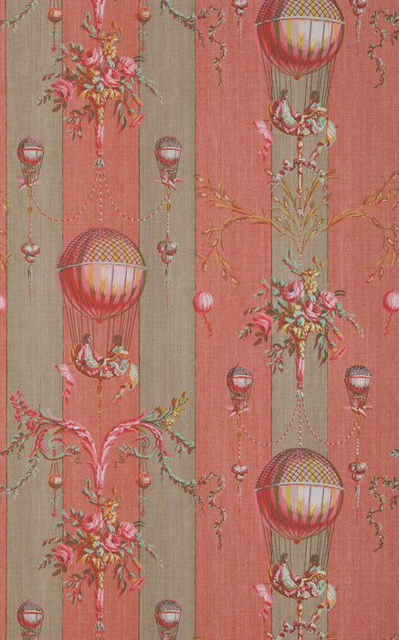 Braquenie Wallpaper Sample La Roziere - Fond Gisors Corail Wallpaper Sample BP301003