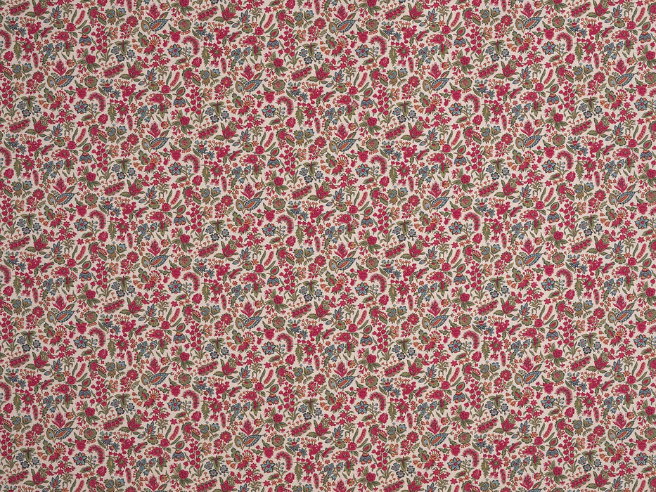 Braquenie Petit Jouy Framboise Fabric B7687002