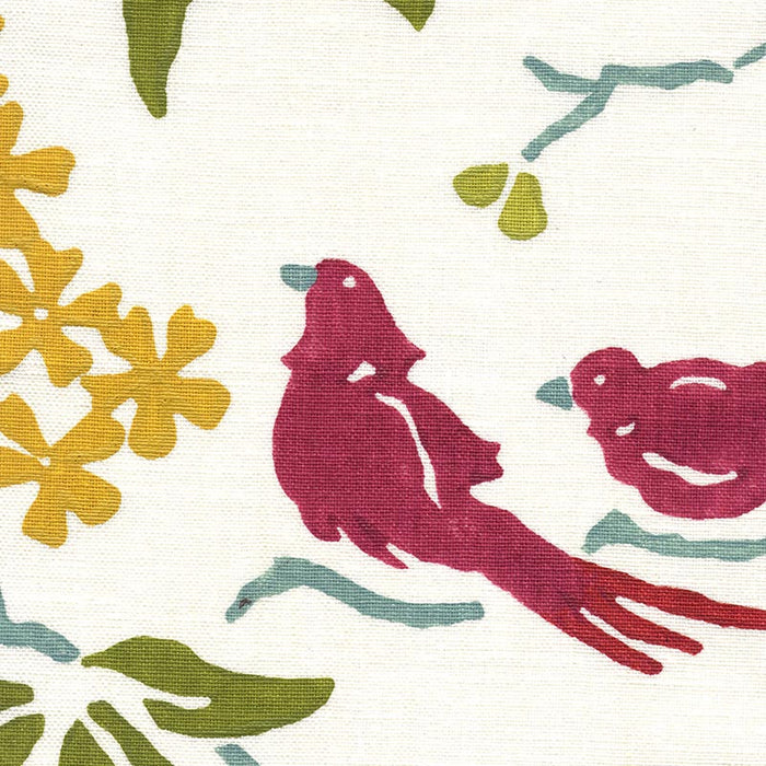 Galbraith & Paul Birds Pink Fabric Sample